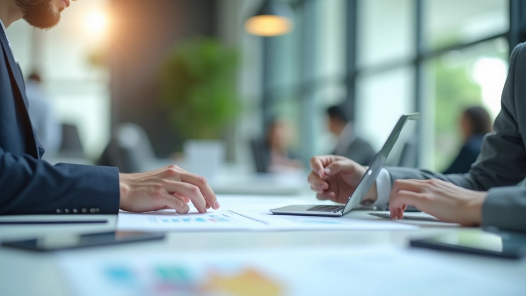 Professional accountant analyzing cost tracking data and financial records