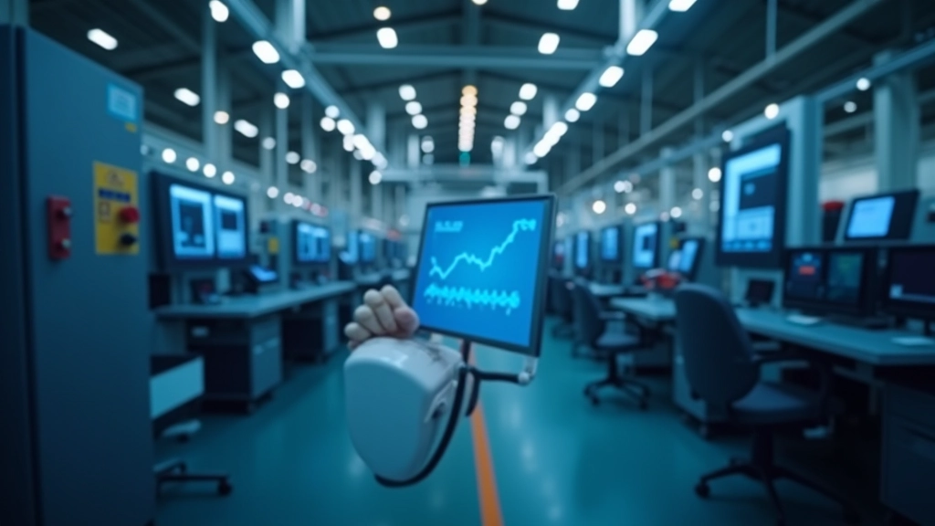 Advanced manufacturing technology including automation systems and quality control sensors on production equipment