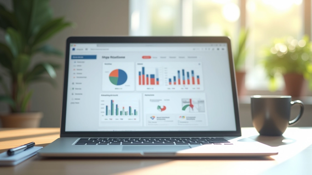 Modern business finance dashboard showing expense tracking and cost analysis data