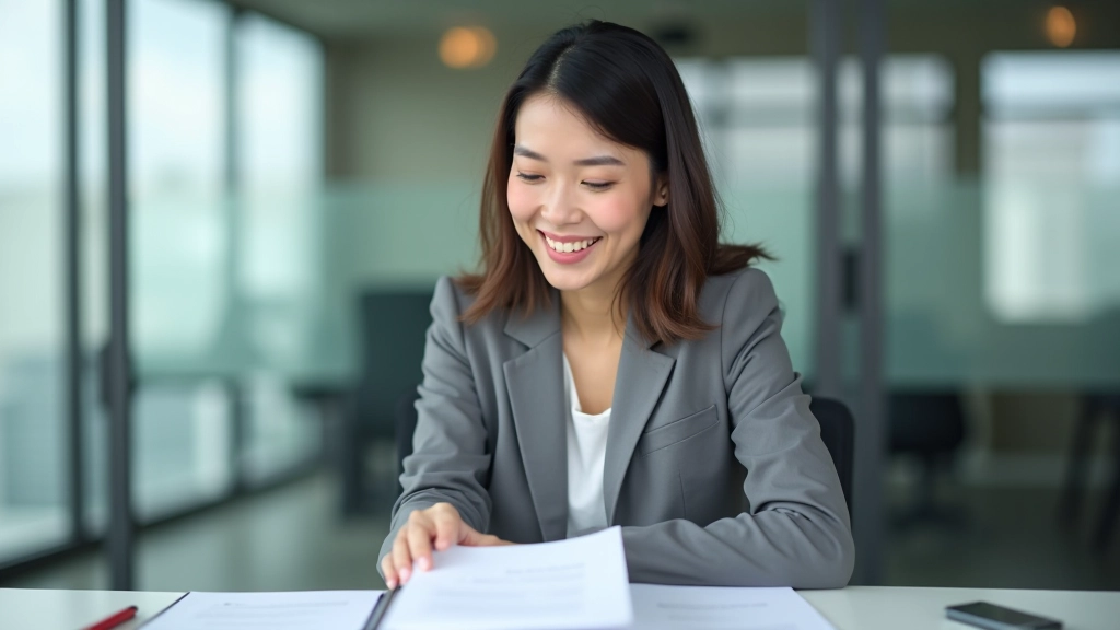 Business manager reviewing profitability report showing improved margins after implementing cost accounting system